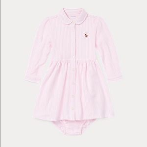 Pink and blue Oxford dress